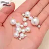 Colgante de perla de imitación ABS con un charm de perla circular, adecuado para manualidades DIY, ropa, bolsos y accesorios decorativos