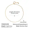 Collar Fino Minimalista de Acero Inoxidable y Oro de 18 Quilates para Mujer, Adecuado para el Uso Diario Casual, No se Desvanece