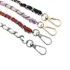 Bolso cruzado de un solo hombro versátil con cadena, bolso de moda para mujer, correa de cadena de cuero, correa de cordón para teléfono, correa de repuesto para bolso, accesorios de hardware