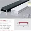 Lámpara lineal LED ranura de aluminio lámpara lineal lineal lámpara lineal empotrada perfil U de aleación de aluminio lámpara lineal de montaje abierto con ranura para tarjeta de aluminio