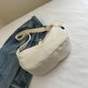 Bolsa Coreana Ins Estilo Chica Suave para Mujer 2025 Nuevo de Moda Simple Color Puro Bolso de Hombro Cruzado Estilo Japonés Harajuku Bolso Dumpling