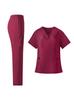 Ropa Nueva para Lavado de Manos, Uniformes de Enfermera, Quirófano, Ropa de Aislamiento para Clínica Dental Oral, Trajes Elegantes de Manga Larga y Corta para Mujer