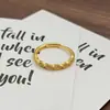 Anel Minimalista Vintage Liso Estreito Francês Retrô Escovado Geométrico Irregular Personalidade Anel para Mulheres