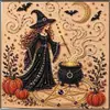 Pintura de Diamantes 5D Transfronteriza Más Vendida de Halloween con Perlas, Set DIY, Portátil, Arte para el Hogar, Adorno Decorativo Hecho a Mano