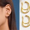 Moda Japonesa Elegante Puños para Oreja de Línea Metálica Irregular Pinzas para Oreja Ajustables en Forma de U Venta al por Mayor Dropshipping
