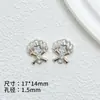 Colgante Sencillo de Aleación Incrustado con Concha de Perla Material para Pulsera de Cuentas Hecha a Mano DIY, Aretes, Accesorios para Collares