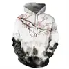 Moda 2024 Sudadera con Estampado de Patrón 3D para Hombre Diseño Urbano Harajuku Retro Manga Larga Superior Sencillo No
