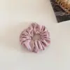 Scrunchie de Malha Canelada Bege Suave Estilo Coreano Versátil para um Look Jovem, Adequado para Rabos de Cavalo e Coques