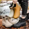 Venda Quente Transfronteiriça Moda Meia-Canela Botas de Chuva Impermeáveis Botas de Chuva Antiderrapantes Sapatos para Chão de Cozinha, Cavalgada, Artesanato, Resistentes ao Desgaste Botas de Água