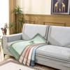 Cojín de sofá decorativo para el hogar, de color liso y sencillo, personalizado, para varias personas, con respaldo y toalla.