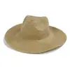 Chapéu Panamá Chapéu de Palha Masculino e Feminino Aba Curva Chapéu de Sol Clássico ao Ar Livre Palha Viagem Respirável Praia