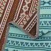 Tela de poliéster-algodón estilo étnico para ropa de mujer, bolsos y decoración del hogar, tela jacquard tejida al por mayor para cojines