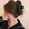 Pinza de agarre de acrílico vintage esmerilado, temperamento, pinza de tiburón de alta gama, nueva pinza para el cabello de cabeza trasera 2024, accesorios para el cabello