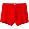 Cintura alta dos homens boxer shorts de algodão plus size gordo cara boxer shorts vermelho ano de nascimento boxer shorts atacado