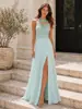 Vestido Largo con Abertura y Encaje Patchwork de Comercio Exterior Transfronterizo Estilo Europeo y Americano Vestido de Fiesta 2026