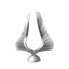 Escultura Personalizada de Cola de Fénix de Acero Inoxidable Iluminada para Exteriores con Alas de Forma Única que Pueden Iluminarse