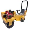 Rolos Compactadores Vibratórios de Operador Montado de 2 Toneladas para Compactação de Fundação, Rolo Compactador a Diesel, Preço do Rolo Compactador de Rodas Duplas de Aço Totalmente Fechado