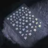 Pegatinas para Uñas con Estrella de Cinco Puntas Estampado en Caliente Venta Caliente Transfronteriza Pegatinas para Uñas Rojas Plateadas Gradiente Brillantes Pegatinas para Material de Teléfono iPad