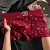 Ropa Interior Nueva de Algodón Puro Estampada para Hombre, Calzoncillos Tipo Boxer Rojos Festivos para el Año de Nacimiento, Pantalones Cortos Tipo Boxer Cómodos y Transpirables de Cintura Media