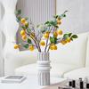 Ramas de Limonero Artificiales Modelo de Flor Artificial de Limonero Amarillo Decoración de Habitación Regalo Frutas Ramas Frutales Accesorios para Fotografía Floral