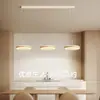 Lámpara Colgante Rústica Estilo Japonés Wabi-Sabi de Espectro Completo para Comedor Moda Minimalista Tres Cabezas Platillo Volador Mesa de Comedor Barra Accesorios de Iluminación Zhongshan