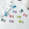 Joyas para uñas con lazo luminoso de tres capas y dos colores, populares en línea. Accesorios para uñas.