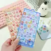 Pegatinas Infantiles de Dibujos Animados 3D en Relieve, Lindas Pegatinas de Cristal para Niñas, Pegatinas Transparentes 3D Divertidas para Decoración de Diarios