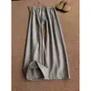 Pantalones de rayas color gris oscuro para hombre, estilo old-money, de seda helada, con caída fluida, aspecto de alta gama, diseño de pierna ancha y estilo casual plisado de corte recto.