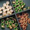 Nepal 18K paquete Oro accesorios para joyería diy cuentas ovaladas cuentas sueltas oro antiguo accesorios para pulseras de oro materiales