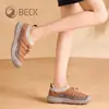 Zapatos de mujer Gongyang 2026 otoño nuevo, zapatos casuales tipo slip-on ligeros y versátiles con suelas suaves, cómodos y no cansados para los pies de las mujeres ZP