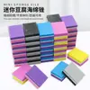 Lima de uñas pulida de dos colores, bloque de tofu de esponja mini cuadrado personalizado, tira de frotamiento de esponja mini de bloque de tofu para manicura