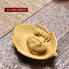 Pet de Chá Areia Roxa Criativo Cultivando Cigarras Douradas Mini Fallon Cerâmica Personalidade da Sorte Brinquedo de Chá Bicho do Chá Acessórios de Cerimônia do Chá Enfeites