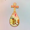 Ímãs de Geladeira Metálicos 3D Culturais e Criativos de Suzhou Rua Pingjiang Jardim Zhuge Museu Souvenir de Turismo da Cidade Presente
