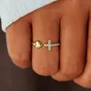 Anel Fechado Coração Cruzado Quente e Simples da Moda para Mulheres com Coração de Zircônia Design Versátil