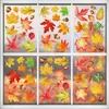Pegatinas Personalizadas de Ventana de Hojas Caídas de Acción de Gracias, Pegatinas Estáticas de Hoja de Arce de Otoño Transfronterizas, Pegatinas de Decoración de Atmósfera de Escena
