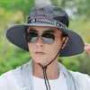 Sombrero de pesca con protección solar para hombre, de verano, para exteriores, de gran tamaño, transpirable, antimosquitos, con chal y máscara para recoger té.