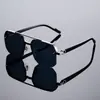 2026 Novo Clássico Metal Quadrado Meia-Armação Fashion Tendência Óculos de Sol para Dirigir e Proteção UV