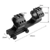 Suporte de braçadeira de tubo conjoined de extensão traseira de 25,4/30 mm braçadeira de mira braçadeira de tubo integrada de extensão traseira liga de alumínio braçadeira de mira