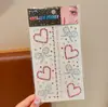 Decorações Faciais Infantis, Adesivos de Pérola, Maquiagem para Meninas, Adesivos de Olho com Strass para Palco Escolar, Adesivos de Maquiagem para Apresentação de 1º de Junho