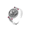 Anillo de Moneda Antigua Plateada del Dios Romano de la Guerra Marte Estilo Retro Nuevo de Moda para Mujer Anillo Abierto para Dedo Índice Aries