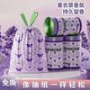 Saco de Lixo com Cordão Lavanda Sem Lágrimas Doméstico Espessado Bolsa de Mão Cozinha Saco Plástico Limpeza de Escritório Extra Espesso