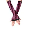 Guantes de Mujer Estilo Coreano Guantes de Medio Dedo Guantes de Invierno para Mujer Lindos Otoño e Invierno Guantes Largos Cubrebrazos Dedos Expuestos Guantes de Lana