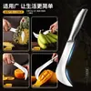 Cuchillo Pequeño Curvo de Acero Inoxidable Yangjiang, Cuchillo para Plátano, Cuchillo de Hoja Curva, Cuchillo para Piña, Cuchillo Gancho para Yaca, Cuchillo para Cortar Cebollín, Cuchillo Curvo con Mango de Acero