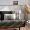 Fronha Listrada Tingida em Fio Simples Estilo Moderno Escandinavo Luxo Acessível Decoração Suave para Casa Sala de Estar Quarto Almofada de Sofá