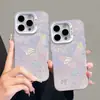 Funda Morada Rosa Degradada Mariposa para iPhone 14 Apple 15 Teléfono Móvil 13 Promax Moderna 11 Creativa 12 Nicho X/Xs Moderna