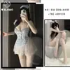 Uniforme de Sirvienta Dulce y Lindo de Fin de Temporada Cos Correa Cruzada Transparente Sexy Lencería Deseo Puro Estilo Japonés Sirvienta 9221
