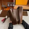 Bolsa balde DIY caseira estilo coreano bolsa de material bolsa nicho vintage nova moda feminina bolsa de ombro para o dia a dia sob o braço