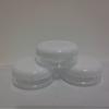 Caja de crema transparente de 15 g, envase para el cuidado de la piel, botella redonda para crema, botella para crema para niños