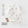 Mameluco de Mariposa con Botones Laterales para Bebé Primavera/Otoño 100% Algodón Clase A Body sin Etiquetas Protección de Barriga para Recién Nacido Traje para Gatear con Lazos
