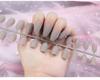 Uñas postizas mate mate Largo T corto T tira parche de uña postiza ballet usar arte de uñas